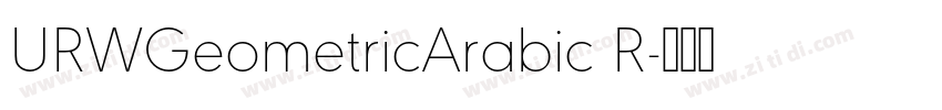 URWGeometricArabic R字体转换
